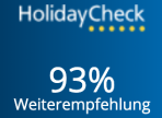 HolidayCheck Hotelbewertung 93%